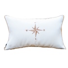 Coleção Náutica - Almofada Bússola Retangular Tipo:somente Ca