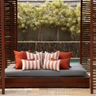 Coleção Náutica - Almofada Listras Cobre Quadrada Tipo:soment