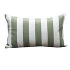 Coleção Náutica - Almofada Listras Verde Retangular Tipo:some