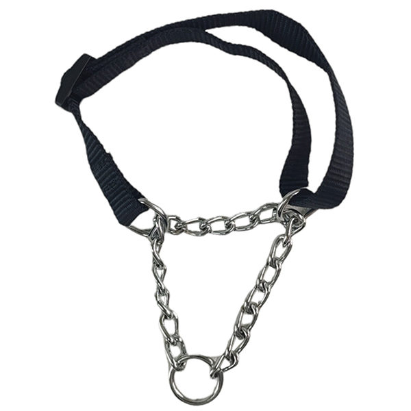 Coleira 1.5cm Guia Elo Torcido Corrente Enforcador Ajustavel