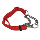 Coleira 2.5cm Ajustavel Elo Torcido Aço Guia Corrente Enforca