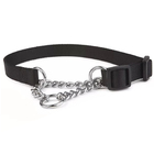 Coleira Ajustavel Guia 1.5cm Aço Elo Torcido Caes Pet Cachorr