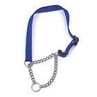 Coleira Ajustavel Guia 2.5cm Elo Torcido Corrente Enforcador