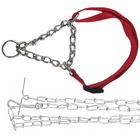 Coleira Ajustavel Guia Passeio Cachorro Dog Cao Corrente Aço