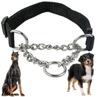 Coleira Cachorro Semi Enforcadora Ajustavel Elo Torcido Nylon