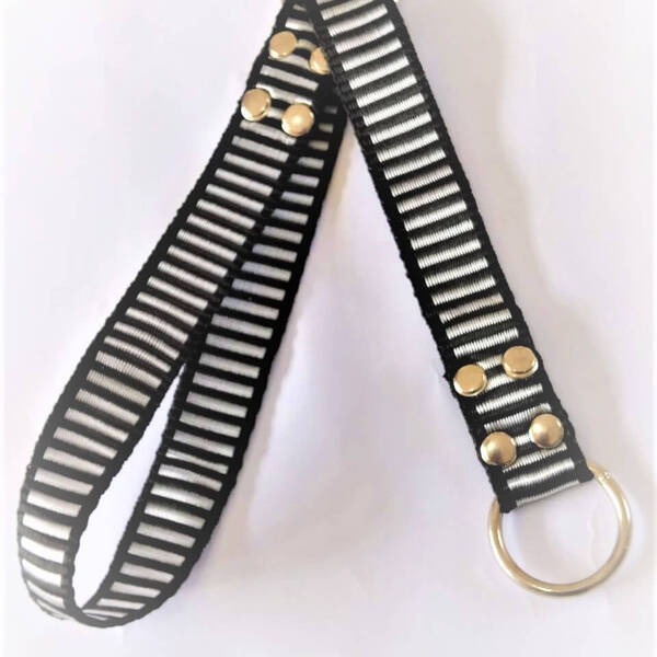 Coleira Cachorro Smooty Pet Enforcador M Listrada Preto/branco