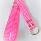 Coleira Cachorro Smooty Pet Enforcador M Listrada Rosa Neon/b