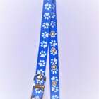 Coleira Cachorro Smooty Pet Ilhós P Estampada - 2 Azul/pata