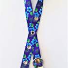 Coleira Cachorro Smooty Pet Ilhós P Estampada Azul Marinho