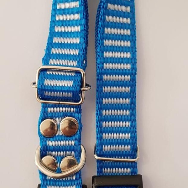 Coleira Cachorro Smooty Pet M Listrada Lilás/branco