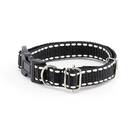 Coleira Cachorro Smooty Pet P Listrada Preto Listra Branca