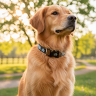 Coleira com Guia para Cachorro e Gato P em Tecido Caqui Fábrica Pet