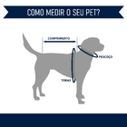 Coleira com Guia para Cachorro e Gato P em Tecido Caqui Fábrica Pet