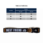 Coleira com Guia para Cachorro e Gato P em Tecido Caqui Fábrica Pet