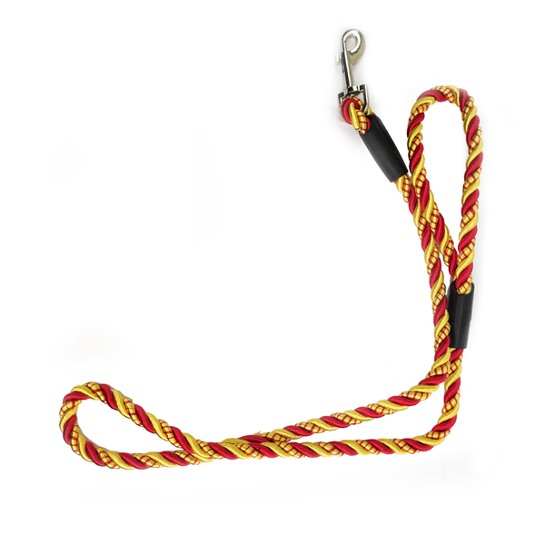 Coleira Corda De Nylon Trançada Cachorro Guia Pequeno Medio P