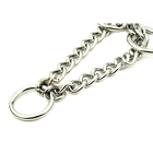 Coleira Corrente Nylon 2.5cm Aço Elo Torcido Enforcador Cacho