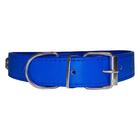 Coleira De Cachorro Com Sino Grande Em Couro Sintético Azul