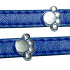 Coleira De Cachorro Com Sino Pequeno Em Couro Sintético Azul