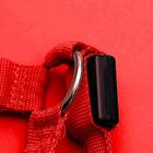 Coleira De Cachorro Regulável G Vermelho Com Led E Bateria -