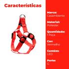 Coleira De Cachorro Regulável G Vermelho Com Led E Bateria -