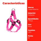 Coleira De Cachorro Regulável M Rosa Com Led E Bateria - Casa