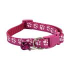 Coleira De Cachorro Rosa Escuro Com Sino Pequeno - Casambiente