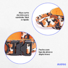 Coleira E Guia Cachorro Grande Madog Comander Laranja Xg