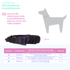 Coleira E Guia Cachorro Grande Madog Comander Preto Preta Xg