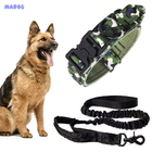 Coleira E Guia Cachorro Grande Madog Comander Verde Claro G