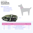 Coleira E Guia Cachorro Grande Madog Comander Verde Claro G