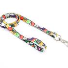 Coleira E Guia Smooty Pet Abstrata M Kit