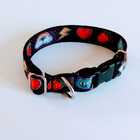 Coleira Gato Smooty Pet Preto/coração