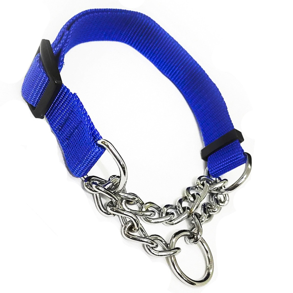 Coleira Guia Ajustavel Elo Torcido Enforcadora Cachorro Caes