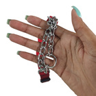 Coleira Guia Ajustavel Semi Enforcadora Kit Corrente Aço Ades