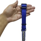 Coleira Guia Cachorros Caes Ajustavel Kit 3 Uni Corrente Elo