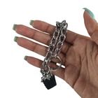 Coleira Guia Corrente Cachorro Cao Dog Semi Enforcadora Kit P