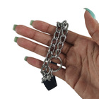 Coleira Guia Kit Corrente Aço Semi Enforcador Treinamento Aço