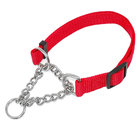 Coleira Guia Nylon Corrente Elo Torcido Aço Cachorro Grande P