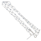 Coleira Kit Corrente Guia Ajustavel Resistente Pet Caes Cacho