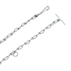 Coleira Kit Corrente Guia Semi Enforcadora Resistente Ajustav