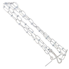 Coleira Kit Corrente Guia Semi Enforcadora Resistente Ajustav