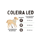 Coleira Led 3 Funções - Mimo G Vermelho