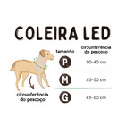 Coleira Led 3 Funções Vermelha Tam. P Mimo - Pp089