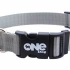 Coleira Para Cachorro One Dog - Prata - Tamanho M