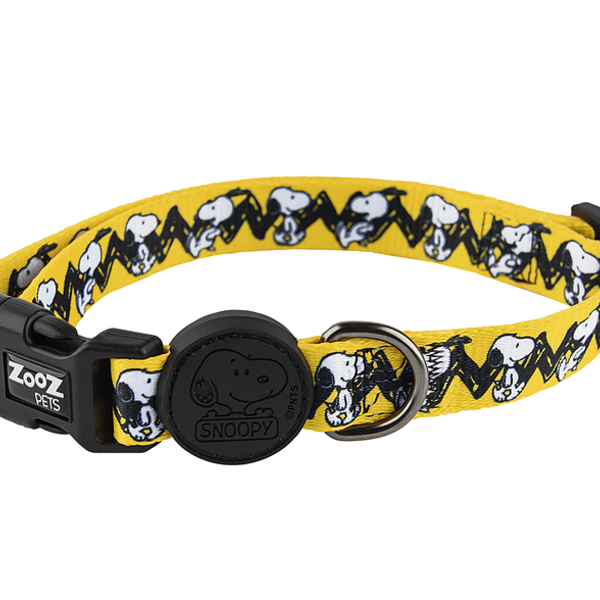 Coleira Para Cachorro Snoopy Charlie Brown Zooz Pets M