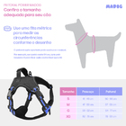 Coleira Peitoral Antipuxão Colete Cães Madog Power Azul G