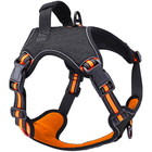 Coleira Peitoral Antipuxão Colete Cães Madog Power Laranja Xg