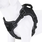 Coleira Peitoral Antipuxão Colete Cães Madog Power Preto M