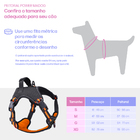 Coleira Peitoral Antipuxão Madog Power Larnj + Guia Elástica G