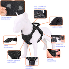 Coleira Peitoral Antipuxão Madog Power Preta + Guia Elástica M